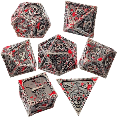 มูลติ -ฟาเซตต์เมทัล RPG ด้ามบิน มังกรแข็ง มังกรเรียบ DND