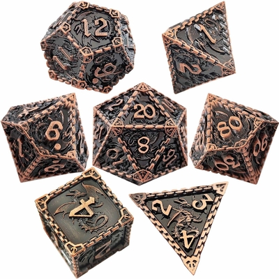 มูลติ -ฟาเซตต์เมทัล RPG ด้ามบิน มังกรแข็ง มังกรเรียบ DND