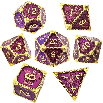 มูลติ -ฟาเซตต์เมทัล RPG ด้ามบิน มังกรแข็ง มังกรเรียบ DND