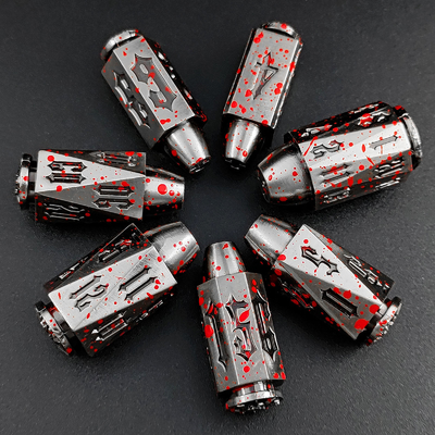 Bullet Head Multiface Metal Dice Set เกมพนันบนโต๊ะ DND#RPG#COC