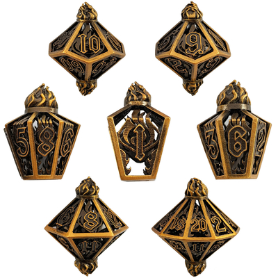 Bird Cage Hollow Multi-Face Metal Dice Of Bade Gate Dungeon และ DND#RPG การเล่นพนันบอล