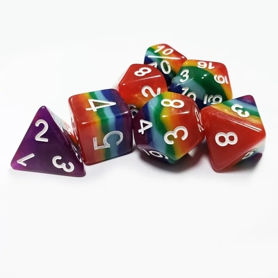 7 ชั้น สายรุ้ง ทําด้วยมือ ราซินไดส์ Crusson และ Dungeon DND#RPG