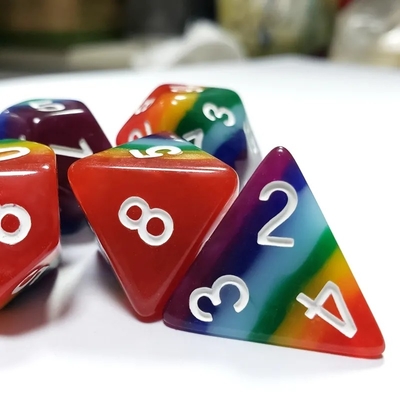 7 ชั้น สายรุ้ง ทําด้วยมือ ราซินไดส์ Crusson และ Dungeon DND#RPG