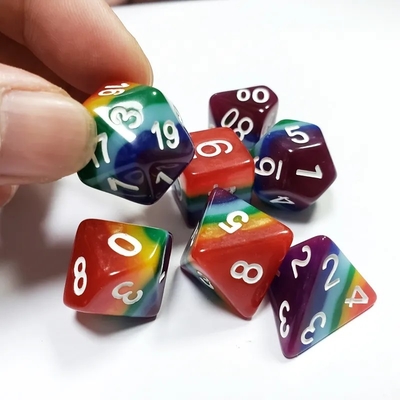 7 ชั้น สายรุ้ง ทําด้วยมือ ราซินไดส์ Crusson และ Dungeon DND#RPG