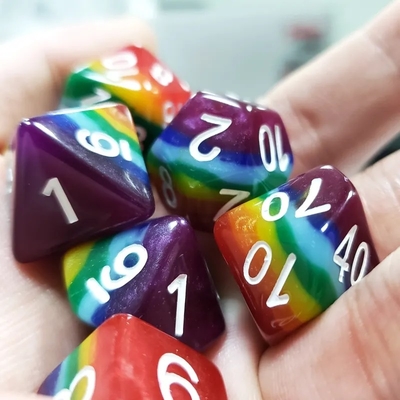 7 ชั้น สายรุ้ง ทําด้วยมือ ราซินไดส์ Crusson และ Dungeon DND#RPG