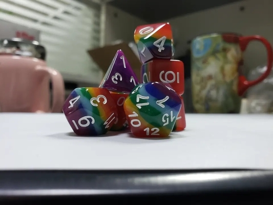 7 ชั้น สายรุ้ง ทําด้วยมือ ราซินไดส์ Crusson และ Dungeon DND#RPG