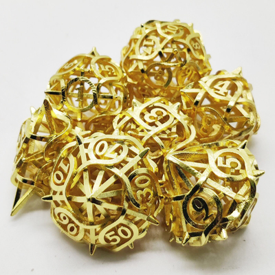 Thorns hollow metal dice set Kusalu RPG มังกรและห้องใต้ดิน DND