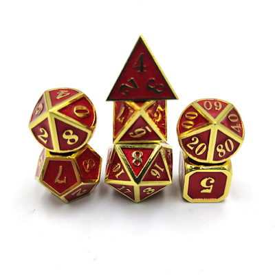 DND RPG มินิเมทัลไดส์ วิ่งกลุ่มเกมสําหรับเกมโต๊ะหลายใบหน้า