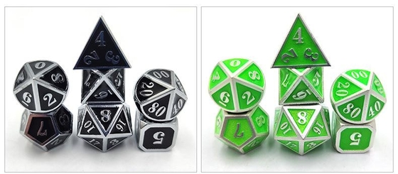 DND RPG มินิเมทัลไดส์ วิ่งกลุ่มเกมสําหรับเกมโต๊ะหลายใบหน้า