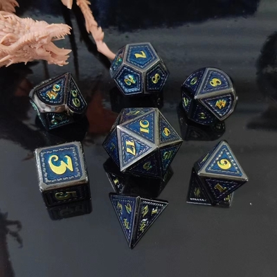 มังกรสกะเล โลหะแข็ง สูตรลูกเต๋าหลายสี DND RPG สีสดใส
