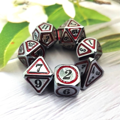 เซตลูกเต๋าโลหะทองแดงโบราณ คนที่ 5 สีเกมส์ ลูกเต๋าผสมดิน