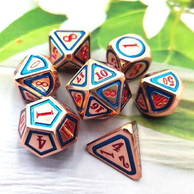 DND RPG โลหะแข็ง เสื้อลูกเต๋า เทคโนโลยีว่ายน้ําไฟฟ้า