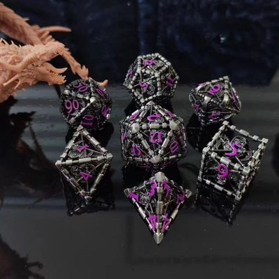 เกมเก่า Hollow Metal Dice Suite มังกรและเมืองใต้ดิน เกมบอร์ด DND RPG