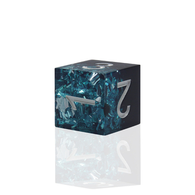 สีน้ําเงิน สีดํา สารพัสดุลูกเต๋า ชุดมังกรและ Dungeon Polyhedral