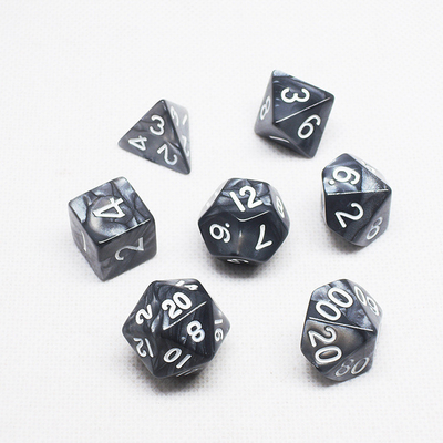 ชุดลูกเต๋าพอลีคอลเลอร์เรซิน#Rpg#Dnd#Coc มาร์บอร์แบบ Preminum และหรูหรา