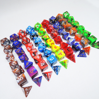 ชุดลูกเต๋าพอลีคอลเลอร์เรซิน#Rpg#Dnd#Coc มาร์บอร์แบบ Preminum และหรูหรา