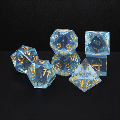 วัสดุพยาธิหลายสี สูตร Dice Set#Rpg#Dnd#Coc Transparent