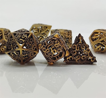 Chongtian Snake Hollow Metal Dice Set เกมโต๊ะหลายด้าน #Dnd#Rpg#Coc