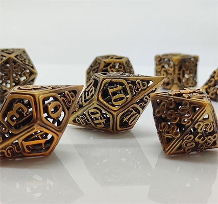 Chongtian Snake Hollow Metal Dice Set เกมโต๊ะหลายด้าน #Dnd#Rpg#Coc