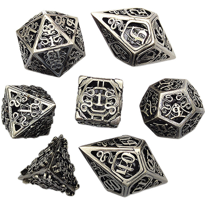 Chongtian Snake Hollow Metal Dice Set เกมโต๊ะหลายด้าน #Dnd#Rpg#Coc