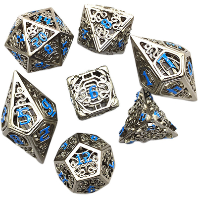 Chongtian Snake Hollow Metal Dice Set เกมโต๊ะหลายด้าน #Dnd#Rpg#Coc