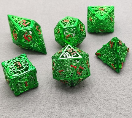 Chongtian Snake Hollow Metal Dice Set เกมโต๊ะหลายด้าน #Dnd#Rpg#Coc