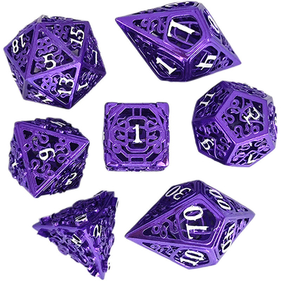 Chongtian Snake Hollow Metal Dice Set เกมโต๊ะหลายด้าน #Dnd#Rpg#Coc