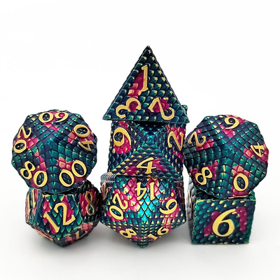 ไพธอน เทคสชัวร์โลหะ Dice Set Multi Face เกมเดสค็อป#Dnd#Coc