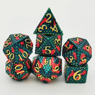 ไพธอน เทคสชัวร์โลหะ Dice Set Multi Face เกมเดสค็อป#Dnd#Coc