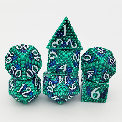 ไพธอน เทคสชัวร์โลหะ Dice Set Multi Face เกมเดสค็อป#Dnd#Coc