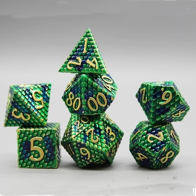 ไพธอน เทคสชัวร์โลหะ Dice Set Multi Face เกมเดสค็อป#Dnd#Coc