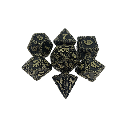 Red Tree Vine Metal Multi -Face Dice Collection เกมพิมพ์บนโต๊ะ Dnd&amp;Rpg&amp;Coc