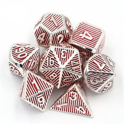 เกมพนันบนโต๊ะแบบตั้งโลหะหลายหน้า Dnd Rpg Coc สีทองแดง