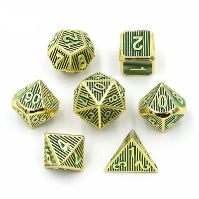 เกมพนันบนโต๊ะแบบตั้งโลหะหลายหน้า Dnd Rpg Coc สีทองแดง