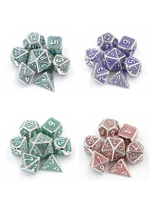 เกมพนันบนโต๊ะแบบตั้งโลหะหลายหน้า Dnd Rpg Coc สีทองแดง