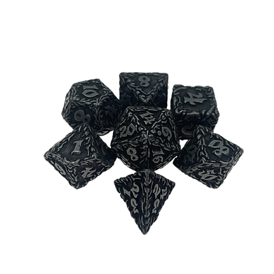 White Tree Vine Metal Multi Face Dice Set เกมพิมพ์บนโต๊ะ#Dnd#Rpg#Coc