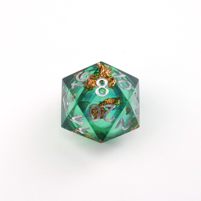 สีเขียว โฟลีย์ทอง สารสกัดธรรมชาติ เกมพนันโต๊ะหลายด้าน Dice Border Gate
