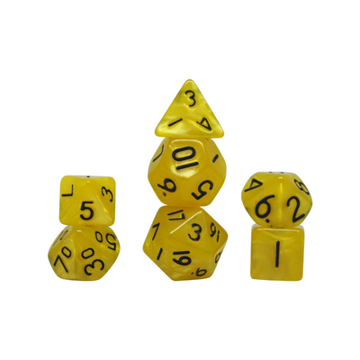 แคนดี้สีสีธรรมชาติ รีสินตัวละครเล่น dice ชุด dnd dice