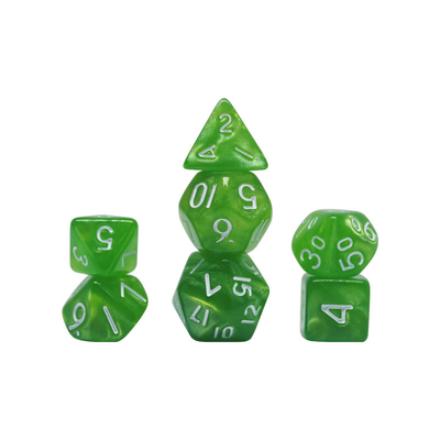 แคนดี้สีสีธรรมชาติ รีสินตัวละครเล่น dice ชุด dnd dice