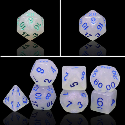 สะดวก สีพริก RPG Dice Handcraft สี Polyhedral Dice