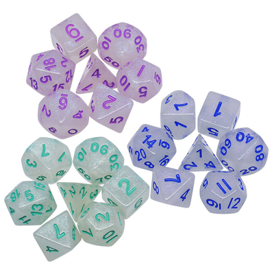 สะดวก สีพริก RPG Dice Handcraft สี Polyhedral Dice