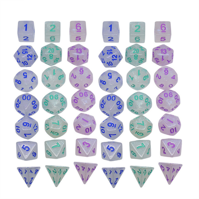 สะดวก สีพริก RPG Dice Handcraft สี Polyhedral Dice