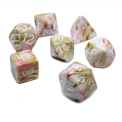 ตัวละครสีขาวและสีแดง ธ อร์สิน เล่นชุดลูกเต๋าหลาย -noodle มังกรและ Dungeon dnd dice