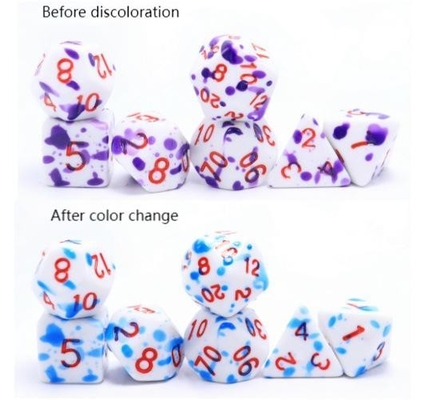 อุณหภูมิสูง การเปลี่ยนแปลงสี กราฟฟิตี้ สีผี สีธาตุ เกมพนันลูกเต๋า
