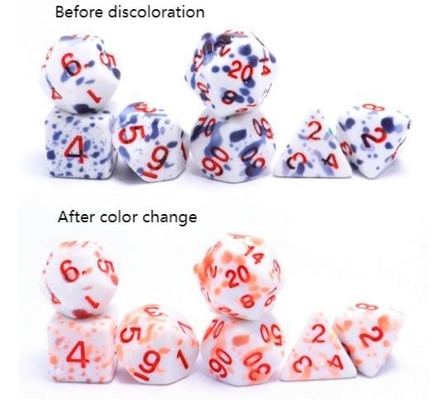 อุณหภูมิสูง การเปลี่ยนแปลงสี กราฟฟิตี้ สีผี สีธาตุ เกมพนันลูกเต๋า