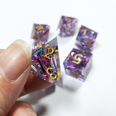 สายสีม่วง สีเรซิน บอร์ดไดส์ เซ็ตมังกรและ Dungeon