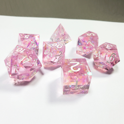 สีชมพูคริสตัล รีซิน บอร์ดไดส์เซ็ท มังกรและ Dungeon