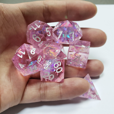 สีชมพูคริสตัล รีซิน บอร์ดไดส์เซ็ท มังกรและ Dungeon