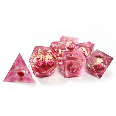 ทรายไหลแดง สีแดง คริสตัล ธ อร์ซิน ด้าม Polyhedral สําหรับกิจกรรมโชคดี