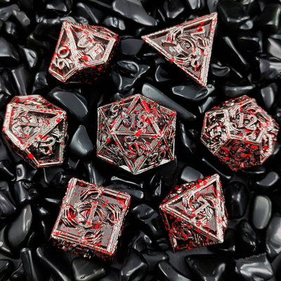โลหะหรู โลหะหลายขั้ว 8 สีที่ทํางาน TRPG Dungeons และมังกร
